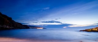 Sunset in Karavostamo - slow shutter speed lesson