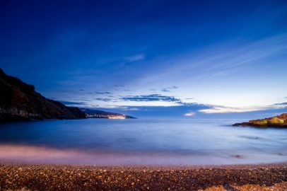 Sunset in Karavostamo – slow shutter speed lesson